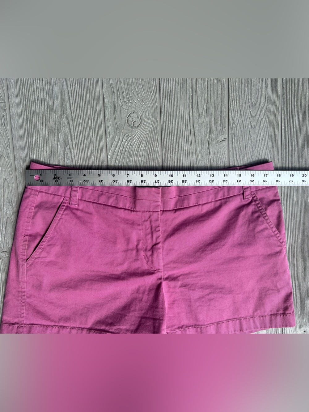 J.Crew Chino Shorts Women’s Size 12 Pink Raspberry Cotton Flat Front Casual - Picture 5 of 7